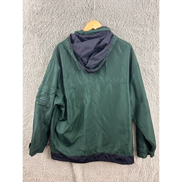 Eddie Bauer Outdoor Outfitters Hooded Nylon Jacket Men’s Large Tall Green - Picture 6 of 11